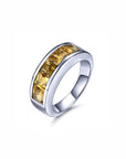 Bague Citrine Captivante "Camille" en Argent 925