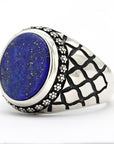 Bague Homme Pierre Lapis lazuli "Rafael" en Argent 925