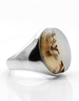 Bague Homme Pierre Onyx "Andreas" en Argent Sterling