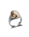 Bague Homme Pierre Onyx "Andreas" en Argent Sterling