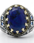 Bague Lapis Lazuli "Zelindra" en Argent Sterling