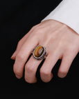 Bague Oeil de Tigre "Giselle"
