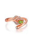 Bague Péridot "Jasmin" en Argent 925