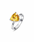 Bague Pierre Citrine "Olivia" en Argent 925