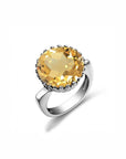 Bague Pierre Citrine "Sofia" en Argent 925