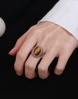 Bague Pierre Oeil De Tigre "Elina"