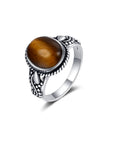Bague Pierre Oeil de Tigre "Flora"