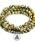 Bracelet Jaspe Dalmatien Mâlâ "Stella"