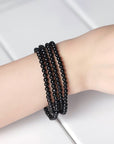 Bracelet Pierre Tourmaline Noire "Chiara"
