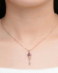 Collier Clef Améthyste