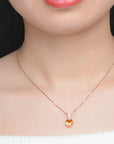 Collier Citrine "Madeline" en Argent 925