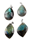 Collier Labradorite "Céleste" en Acier Inoxydable
