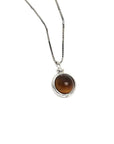 Collier Lithothérapie Oeil De Tigre "Malone" en Argent 925