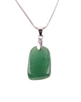 Collier Perles Aventurine "Lya" en Acier Inoxydable