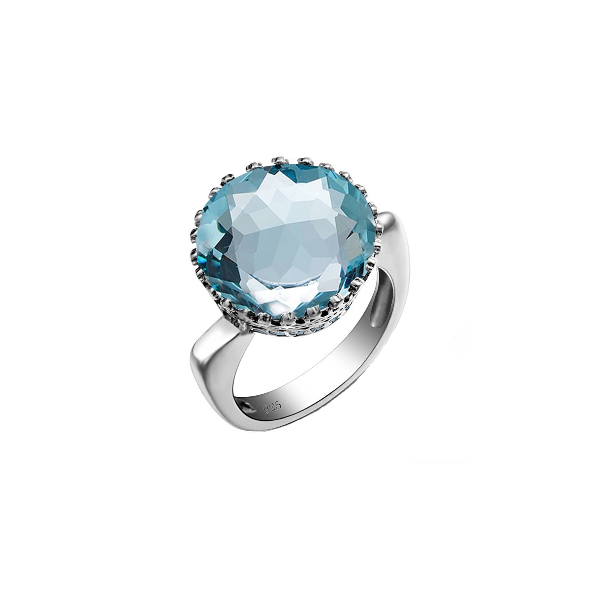 Bague Aigue Marine - Citrine