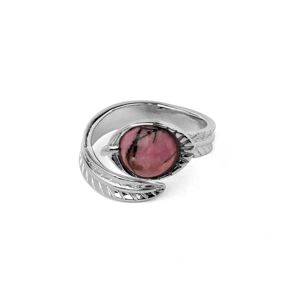 Bague Rhodonite - Citrine