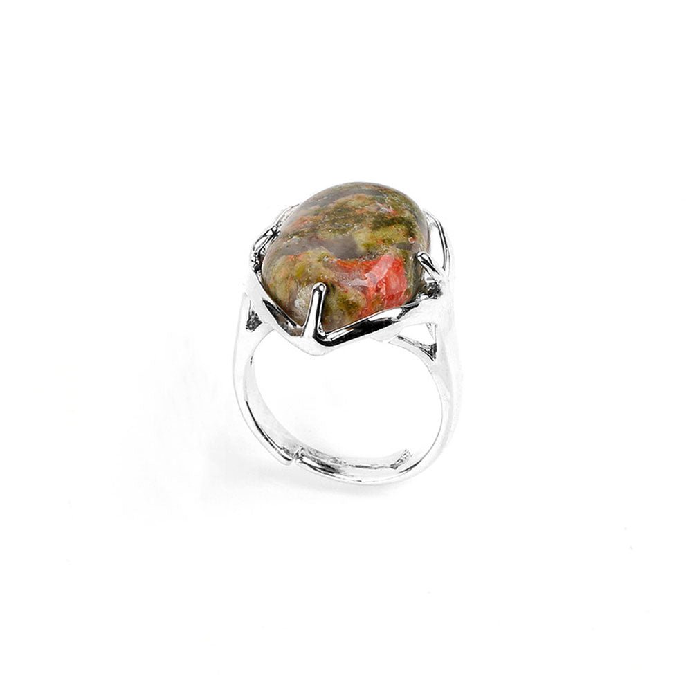 Bague Unakite - Citrine