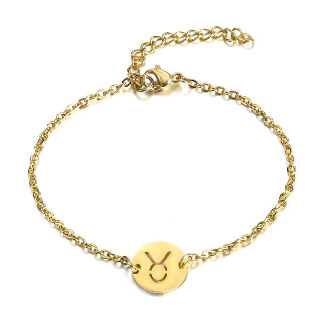 Bracelet Signe Astrologique Taureau - Citrine