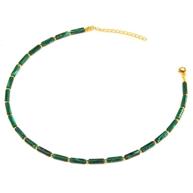 Collier Malachite Femme