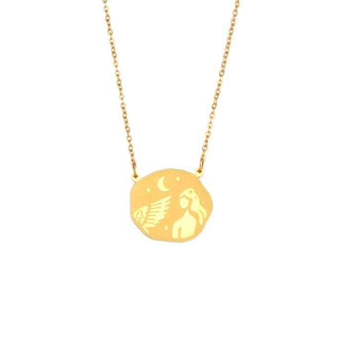 Collier Signe Astrologique Vierge - Citrine