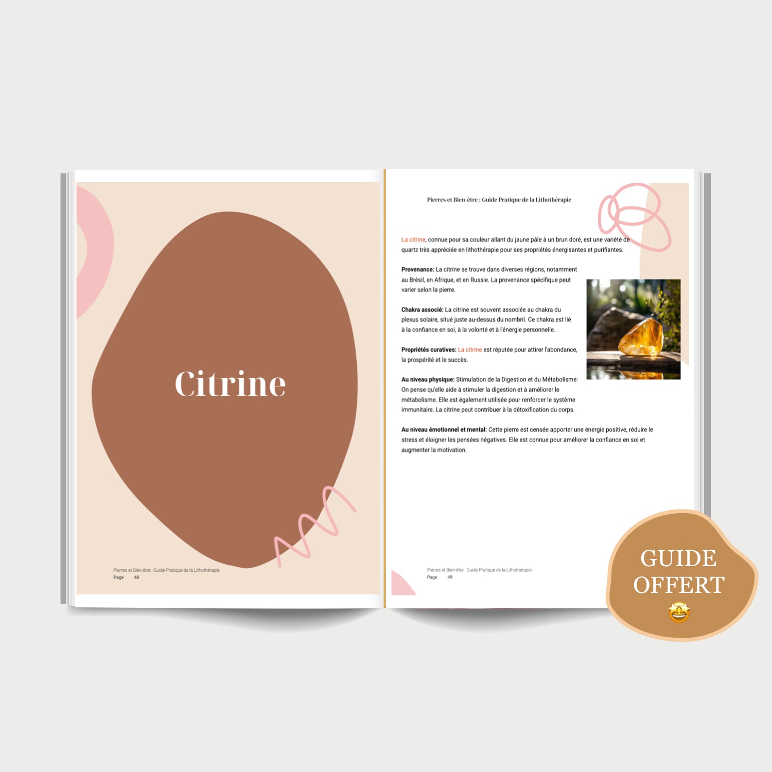 Mon guide de lithothérapie