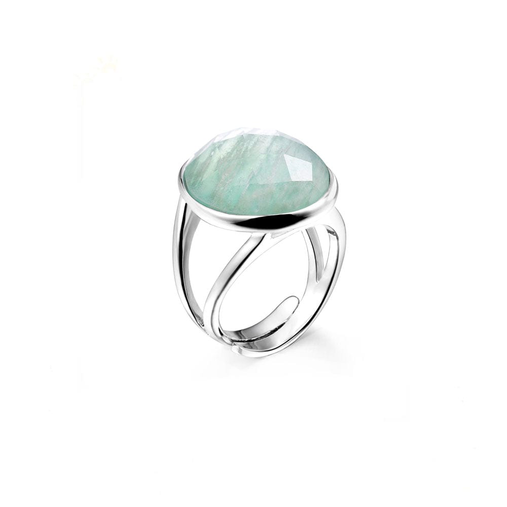 Bague Amazonite "Theophania" en Argent 925