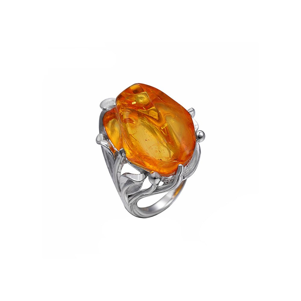 Bague Ambre "Giovannella" en Argent 925