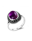 Bague Améthyste "Aglaia" en Argent Sterling
