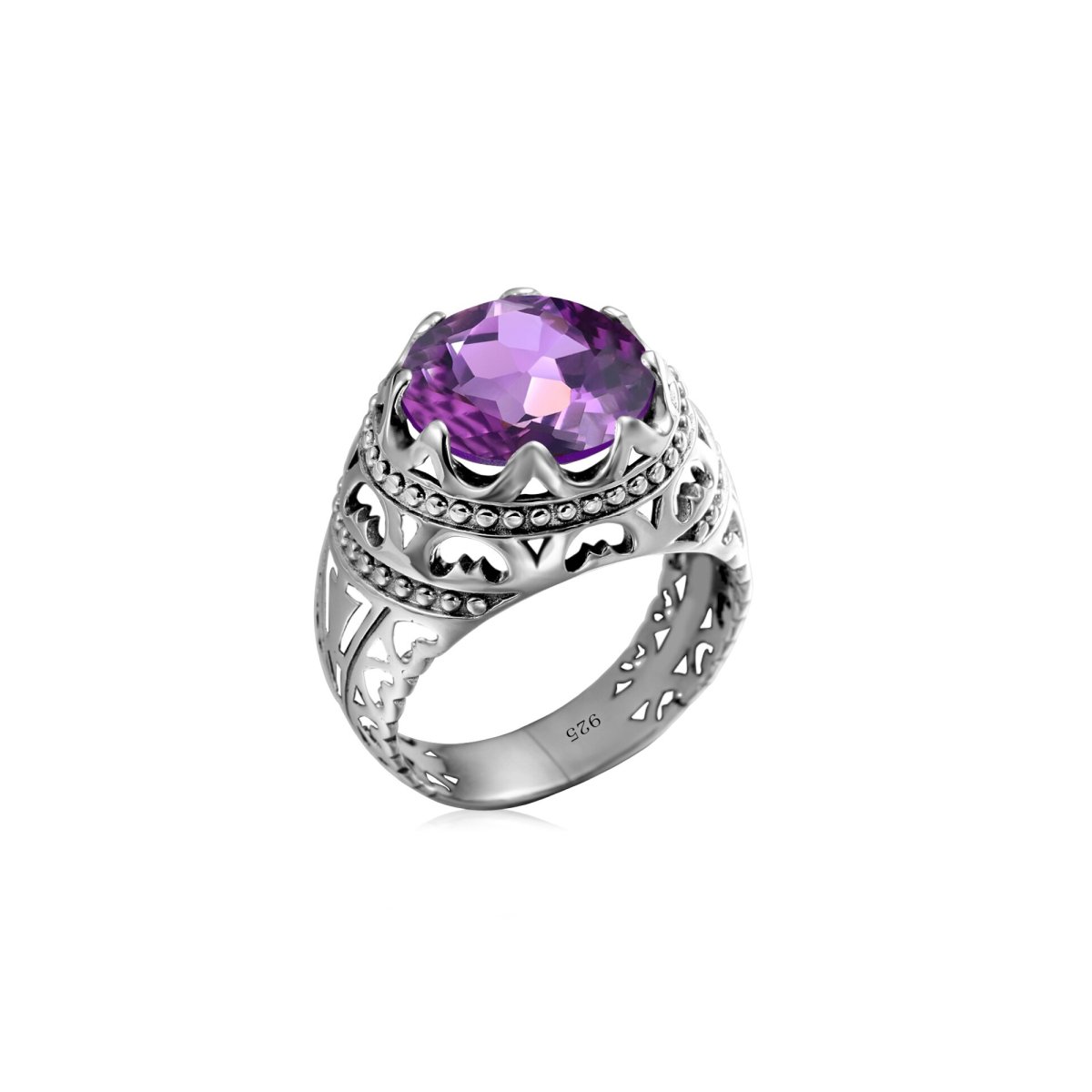 Bague Améthyste "Isidora" en Argent Sterling