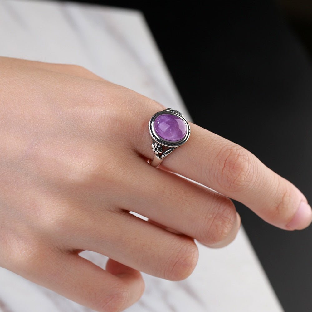 Bague Améthyste "Jovita" en Argent Sterling