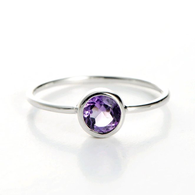 Bague Améthyste "Theresia" en Argent Sterling