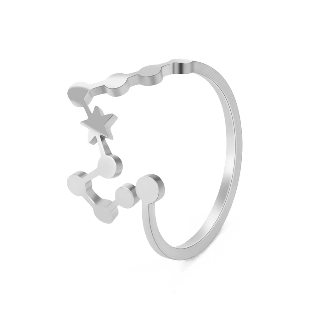 Bague Astro Poissons en Acier Inoxydable