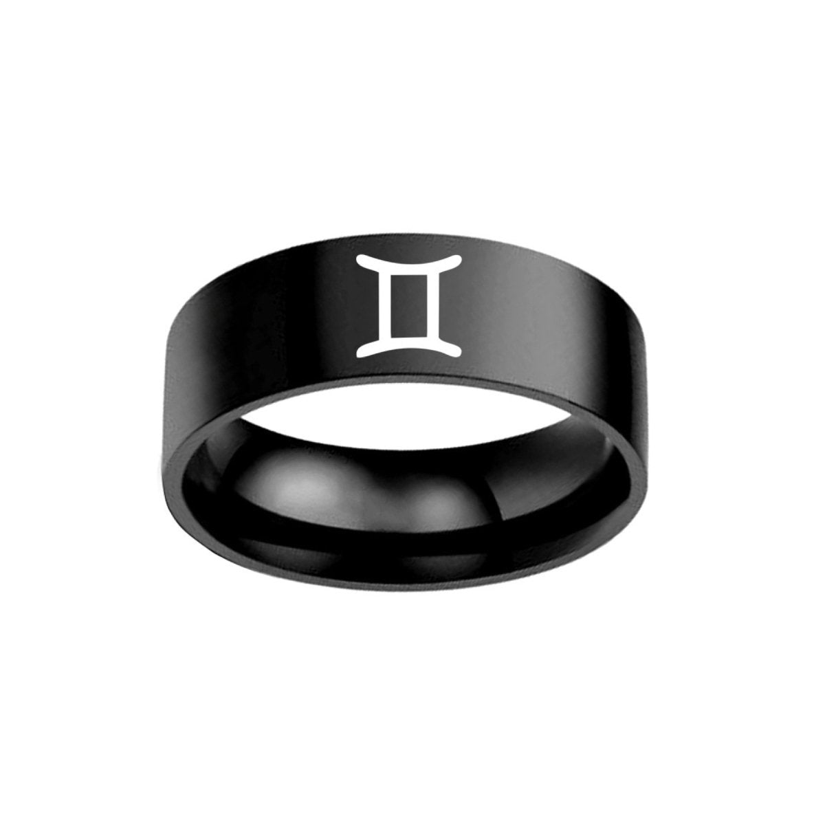Bague Astrologique Gémeaux en Acier