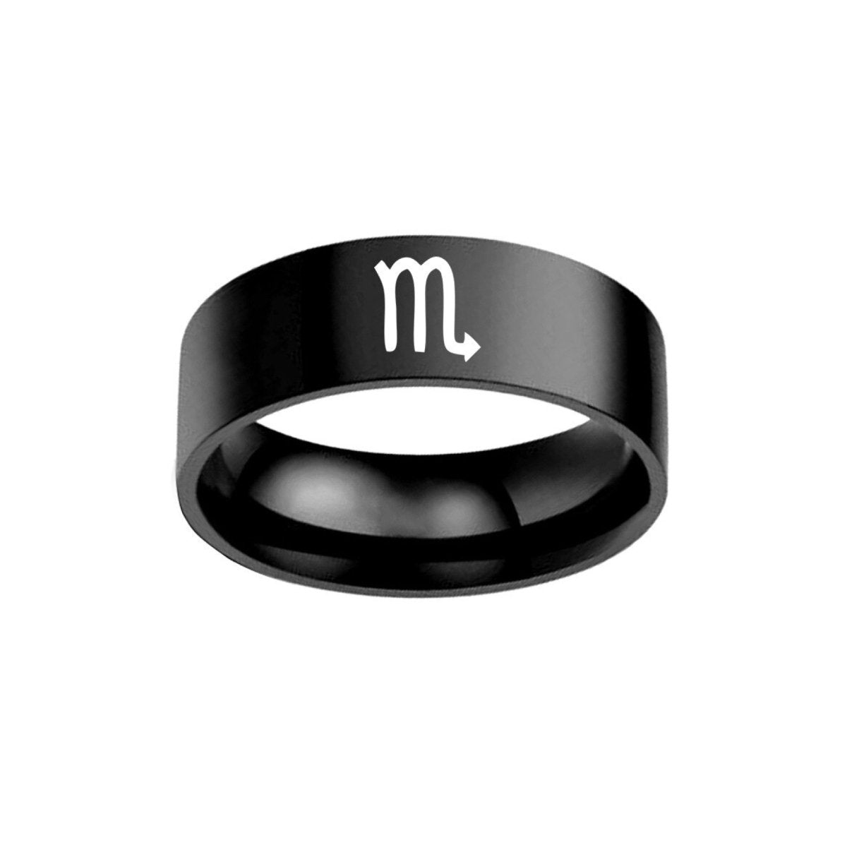 Bague Astrologique Scorpion en Acier