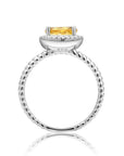Bague Citrine "Aurora" en Argent Sterling