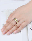 Bague Citrine Captivante "Camille" en Argent 925