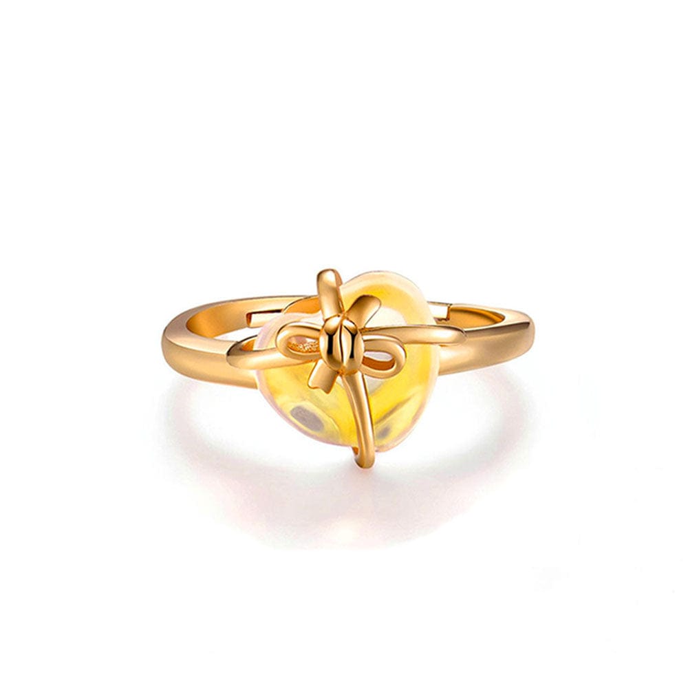 Bague Citrine Charme "Mia" en Argent 925