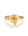 Bague Citrine Charme "Mia" en Argent 925