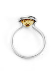 Bague Citrine Éclat de Nuit "Zélie" en Argent 925