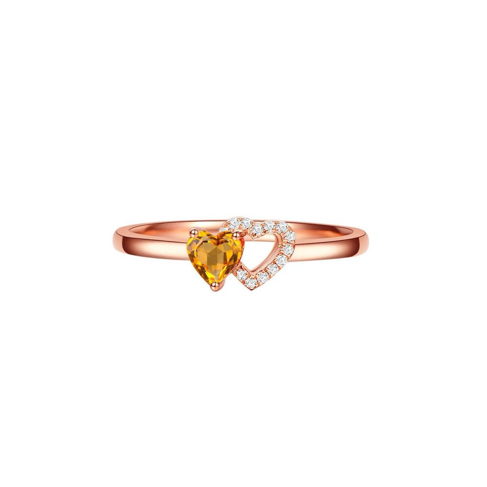 Bague Citrine Passion "Eléanore" en Argent 925