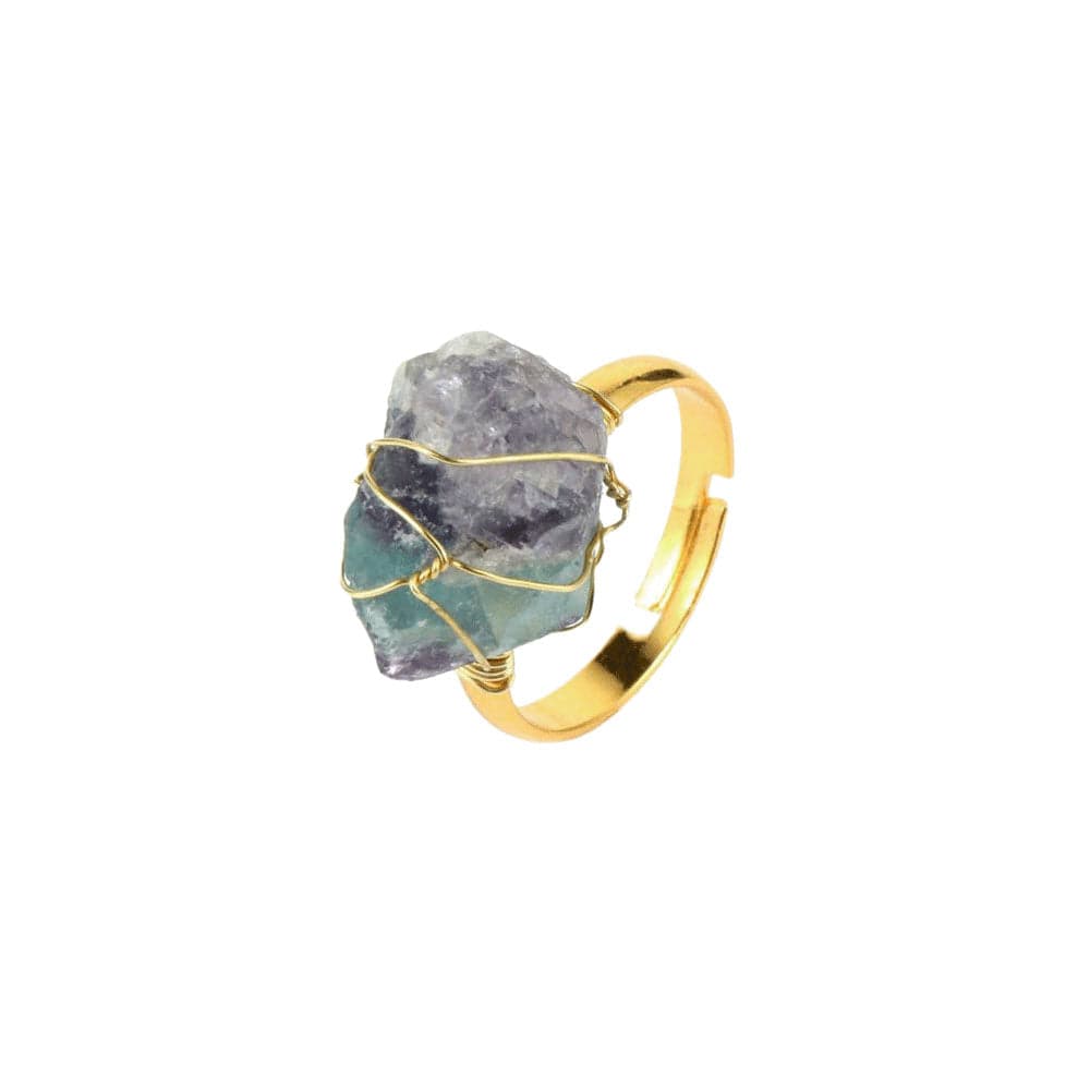 Bague Fluorite Chatoyante "Zephyrine"