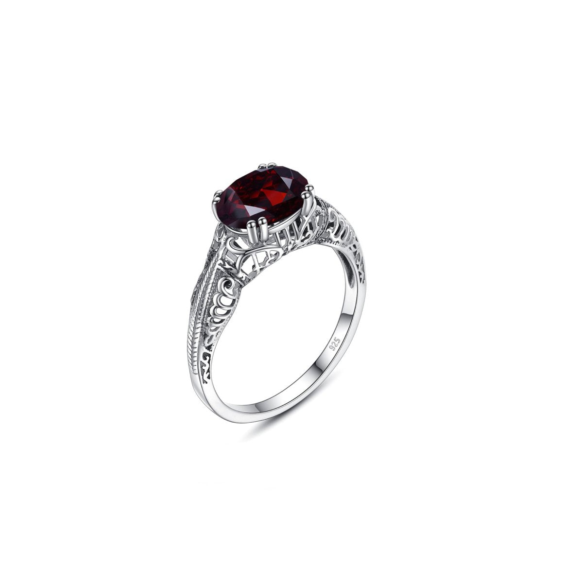 Bague Grenat "Astrid" en Argent 925