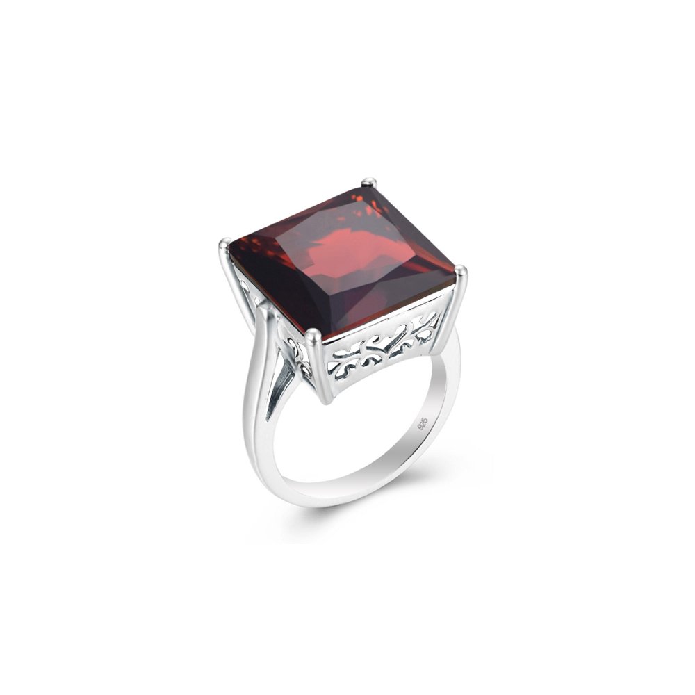 Bague Grenat "Elsabet" en Argent 925