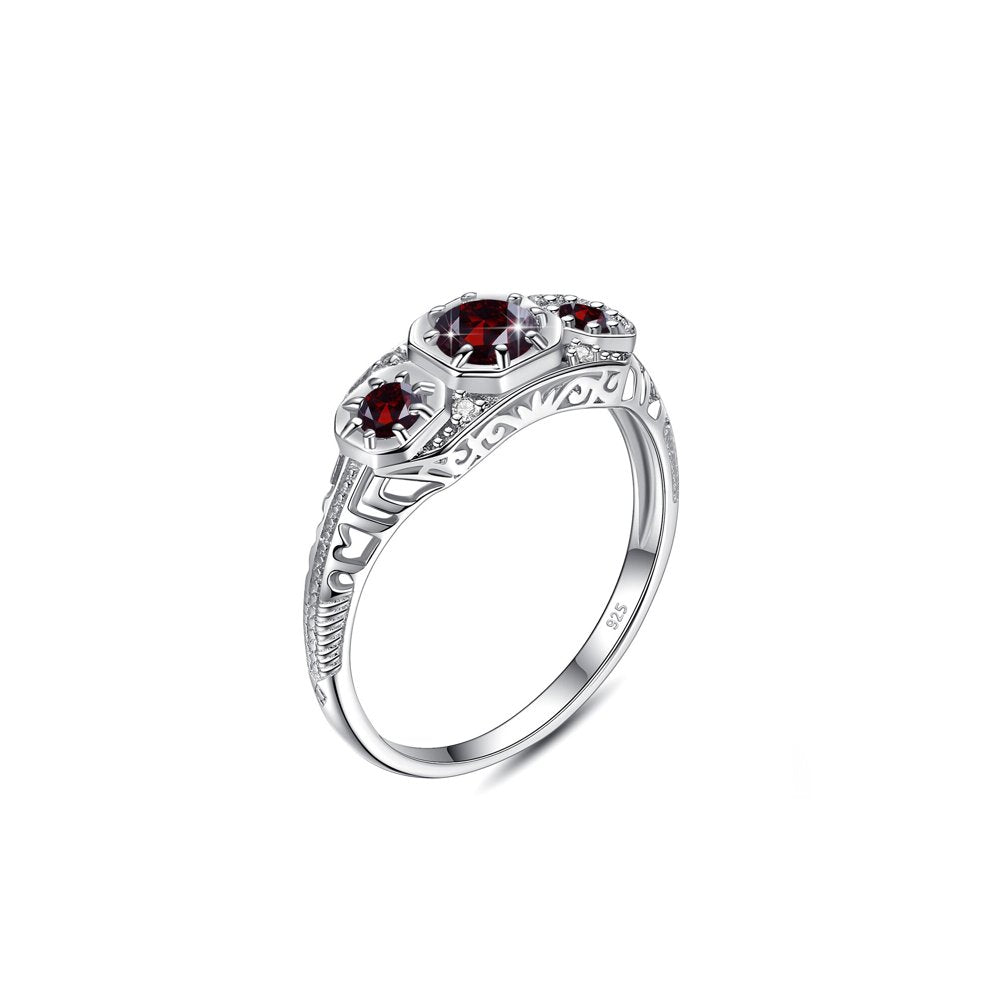 Bague Grenat "Noomi" en Argent 925