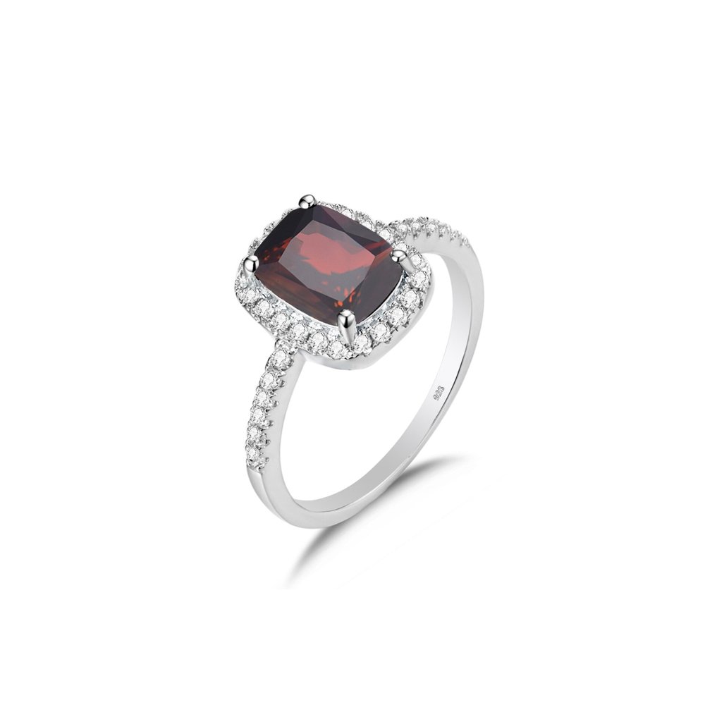Bague Grenat "Sigrid" en Argent 925