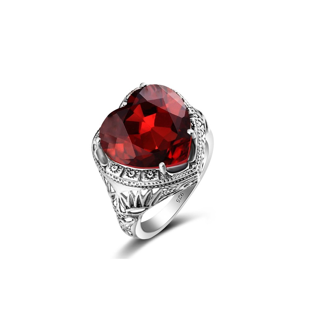 Bague Grenat "Svea" en Argent 925
