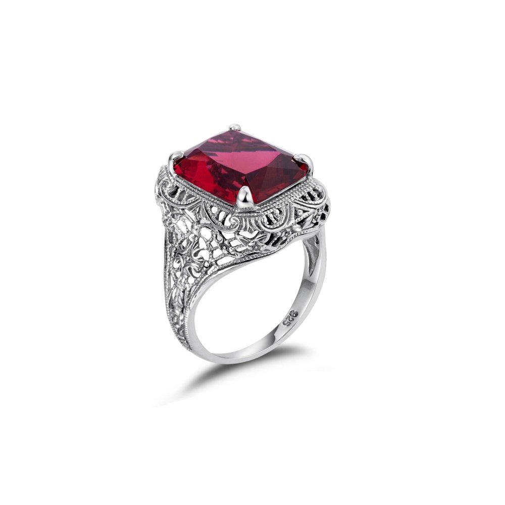 Bague Grenat "Ylva" en Argent 925