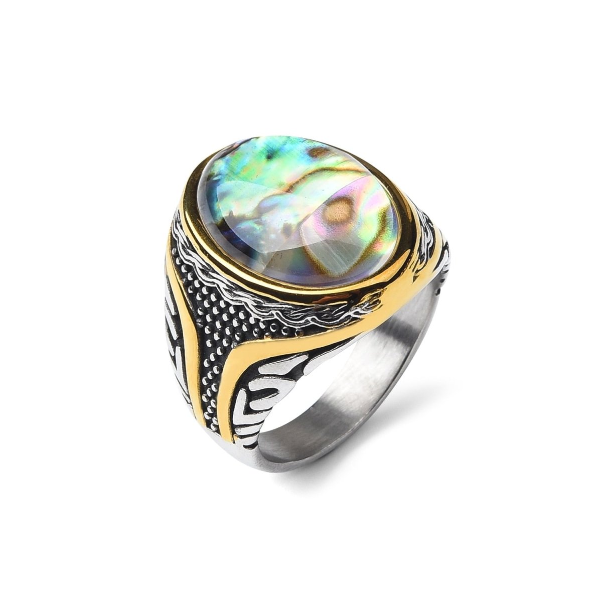 Bague Homme Abalone Charmante "Louis"