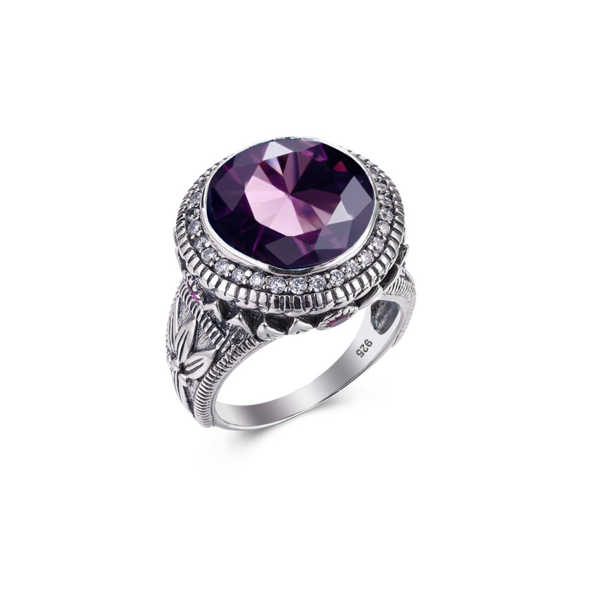 Bague Homme Améthyste Sérénité "Lélio" en Argent 925