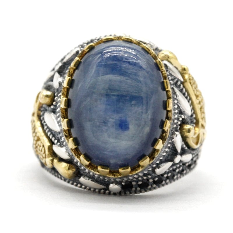 Bague Homme Cyanite Courageuse "Vicente" en Argent 925